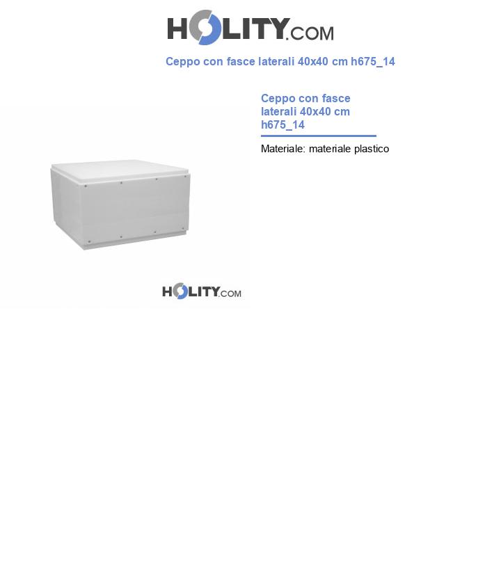 Ceppo con fasce laterali 40x40 cm h675_14