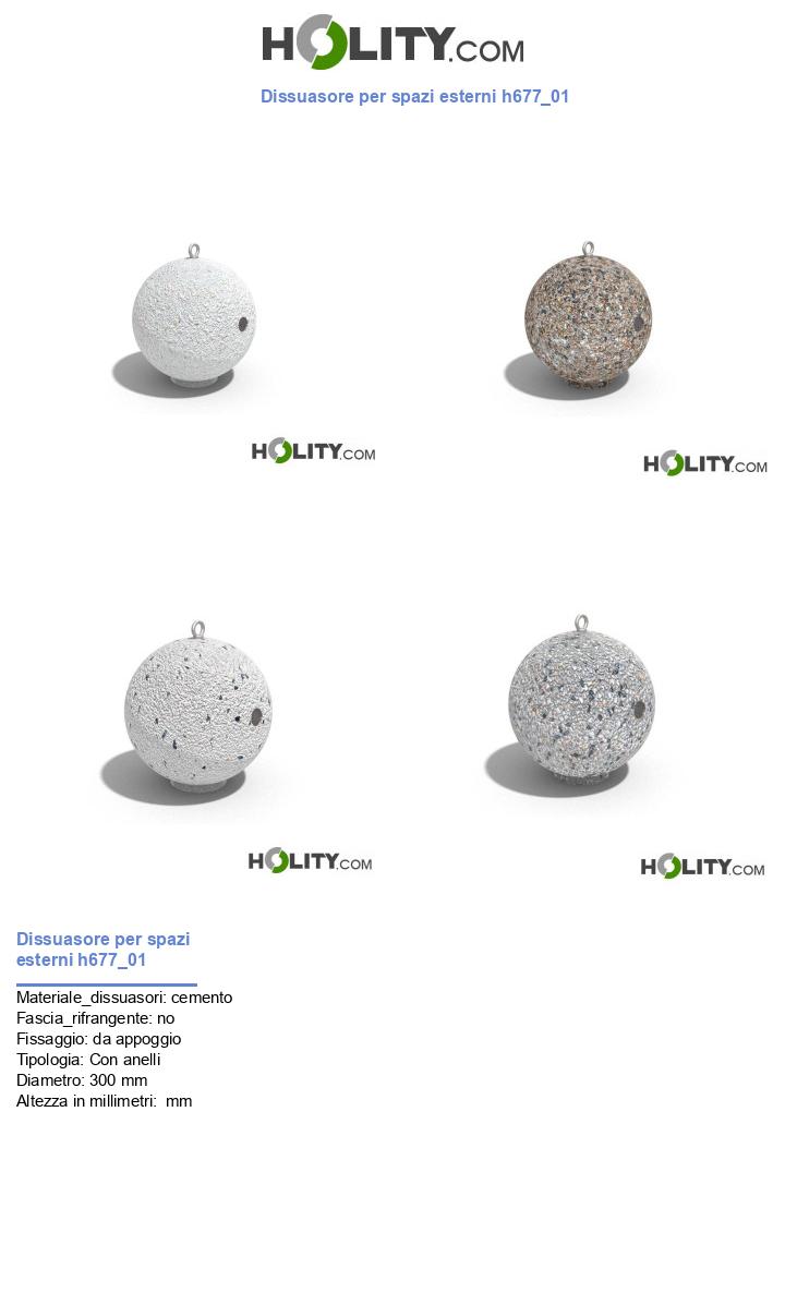 Dissuasore per spazi esterni h677_01