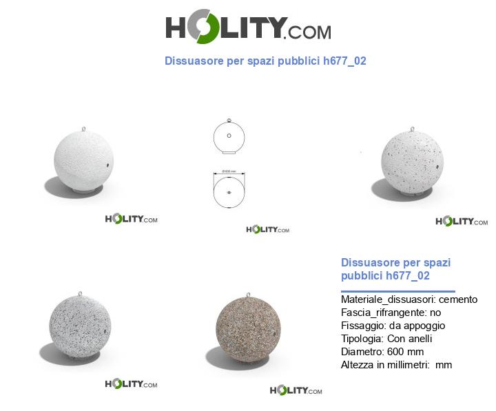 Dissuasore per spazi pubblici h677_02