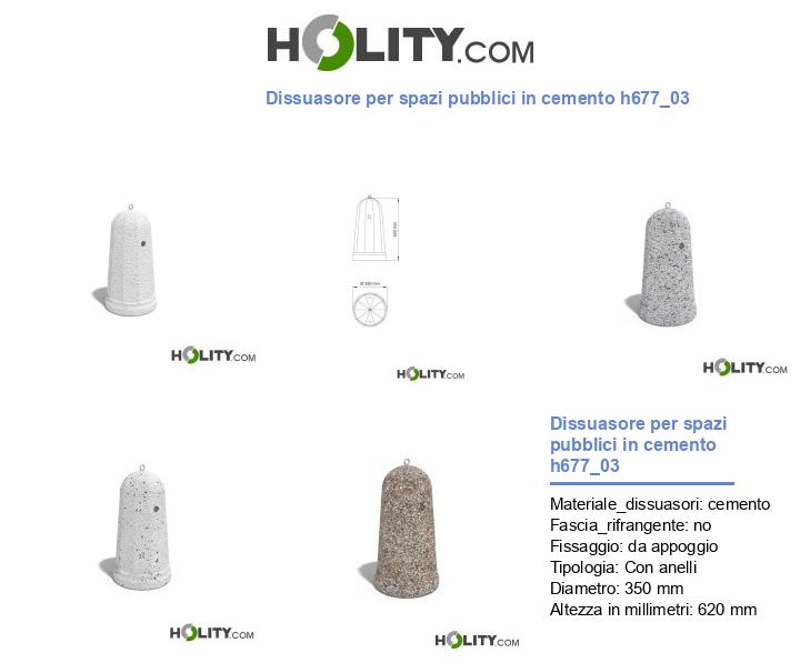 Dissuasore per spazi pubblici in cemento h677_03