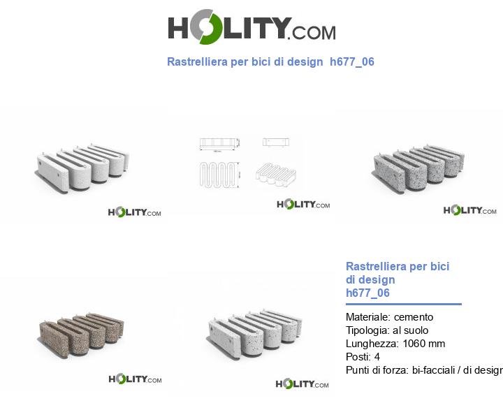 Rastrelliera per bici di design h677_06
