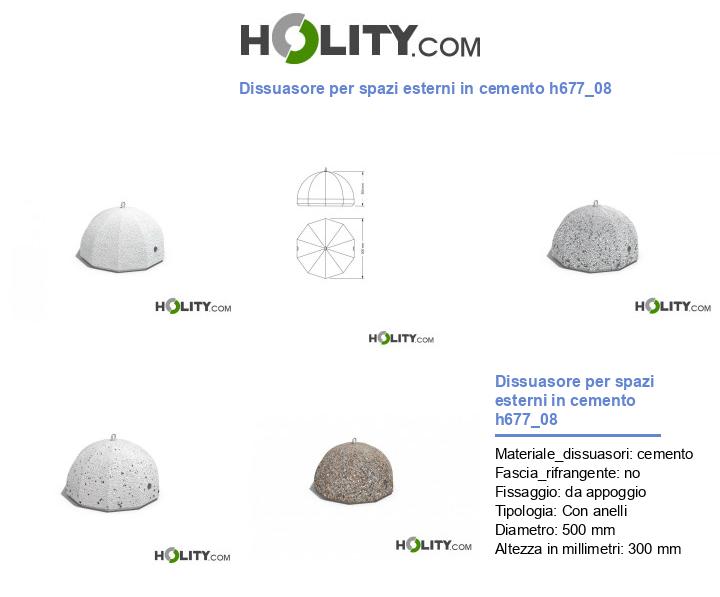 Dissuasore per spazi esterni in cemento h677_08