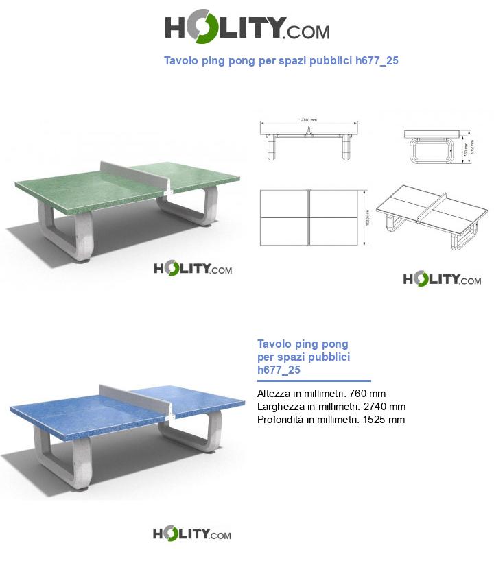 Tavolo ping pong per spazi pubblici h677_25