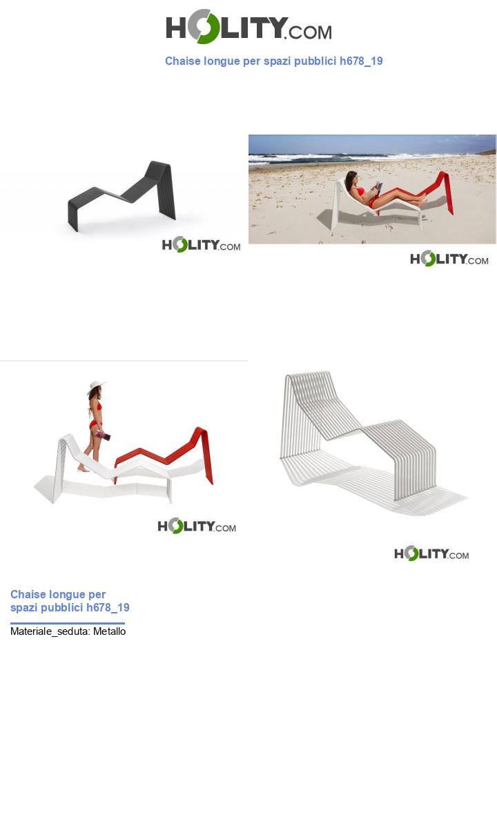 Chaise longue per spazi pubblici h678_19