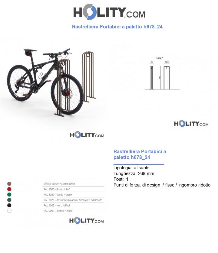 Rastrelliera Portabici a paletto h678_24