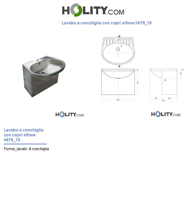 Lavabo a conchiglia con copri sifone h679_15