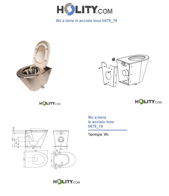 Wc a terra in acciaio inox h679_19