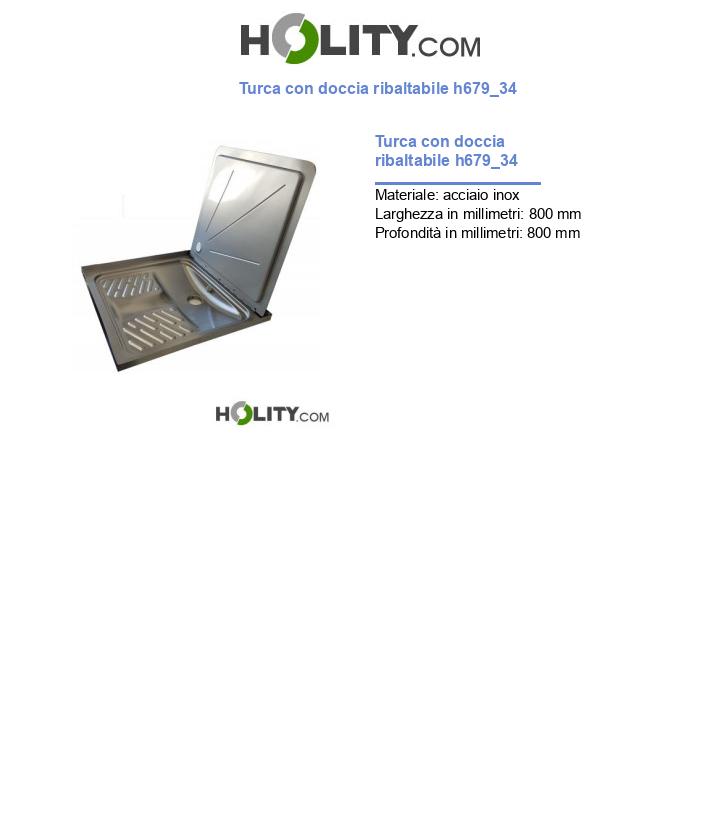 Turca con doccia ribaltabile h679_34