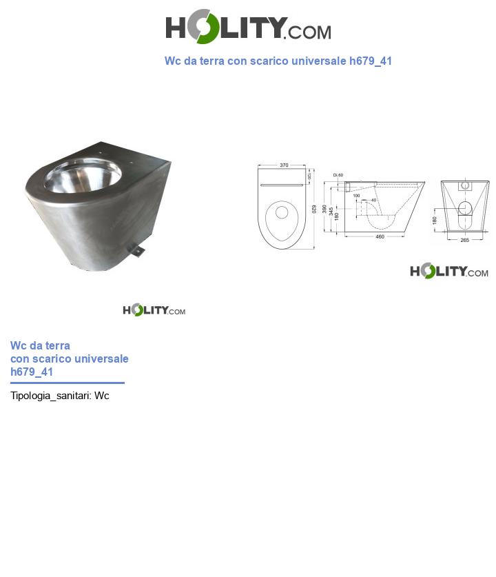 Wc da terra con scarico universale h679_41