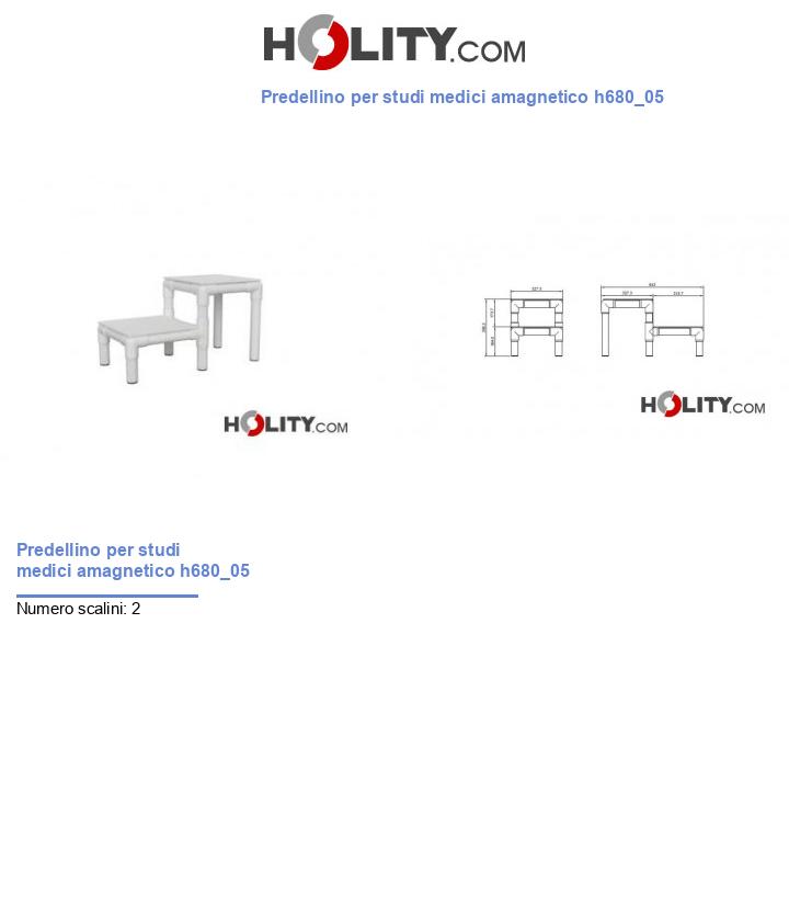 Predellino per studi medici amagnetico h680_05