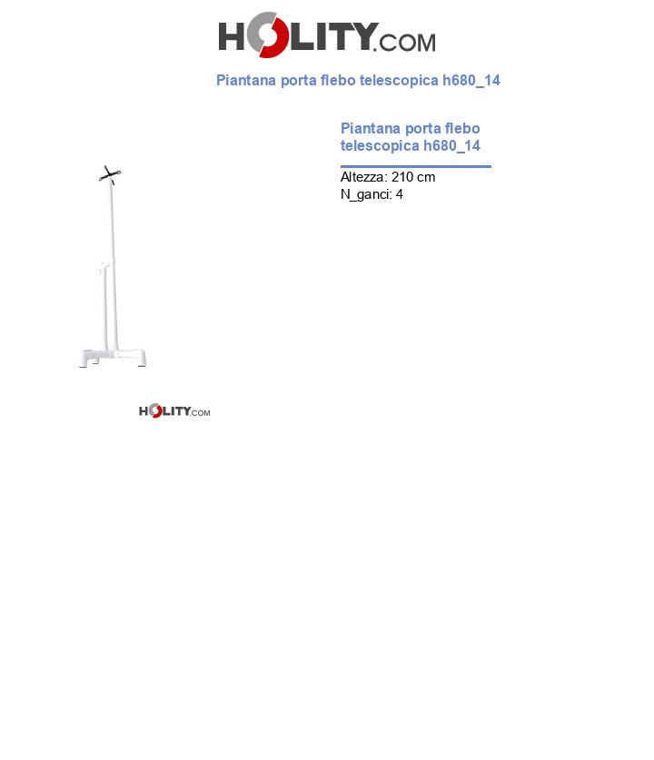 Piantana porta flebo telescopica h680_14