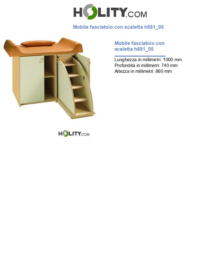 Mobile fasciatoio con scaletta h681_05