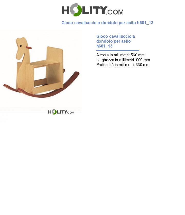 Gioco cavalluccio a dondolo per asilo h681_13
