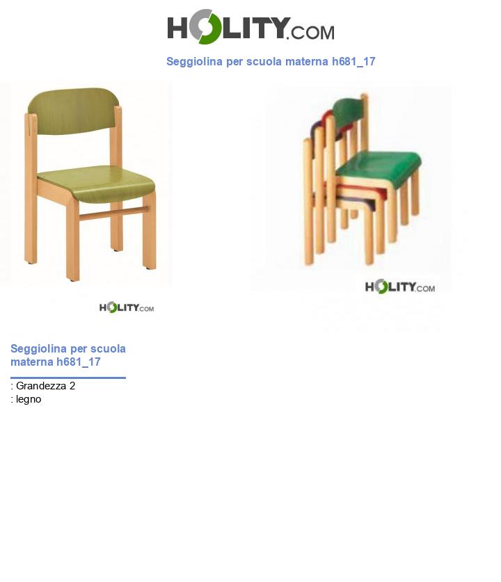 Seggiolina per scuola materna h681_17