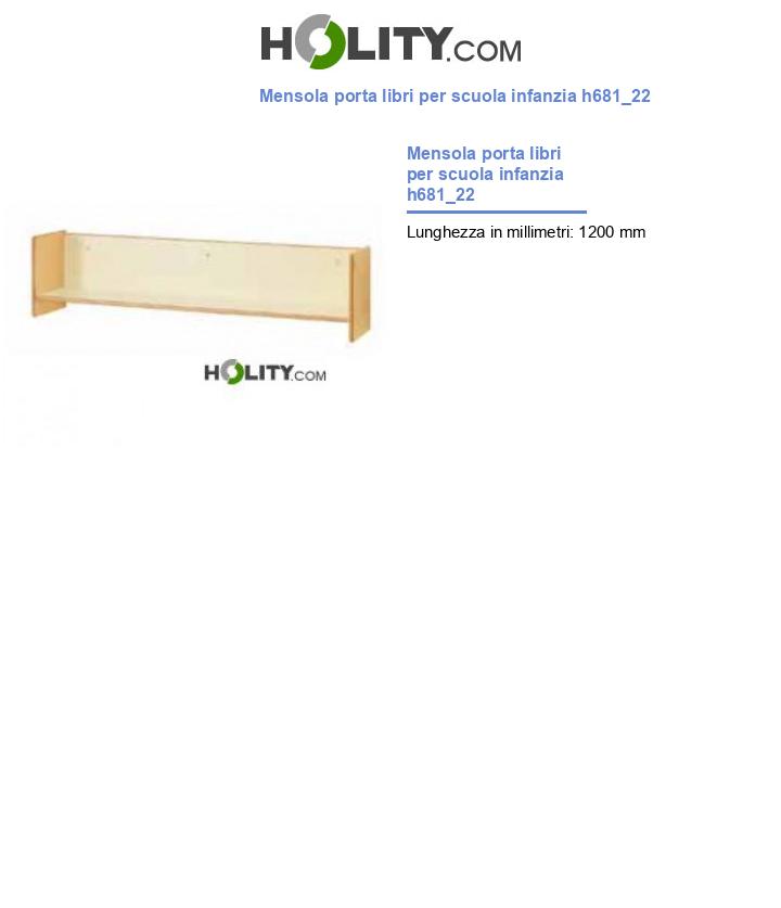 Mensola porta libri per scuola infanzia h681_22
