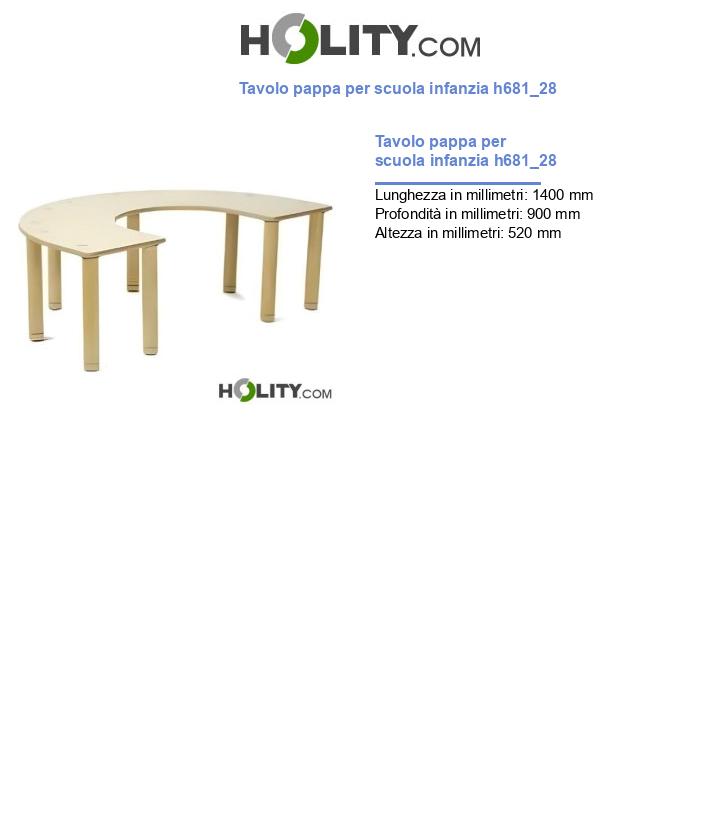 Tavolo pappa per scuola infanzia h681_28