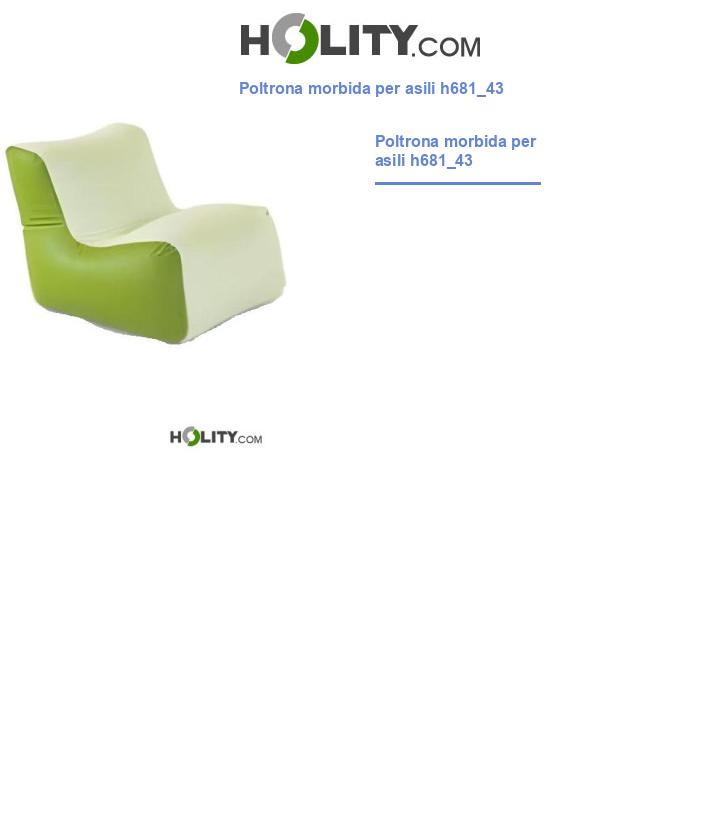 Poltrona morbida per asili h681_43