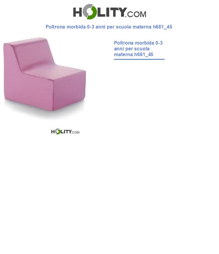 Poltrona morbida 0-3 anni per scuola materna h681_45
