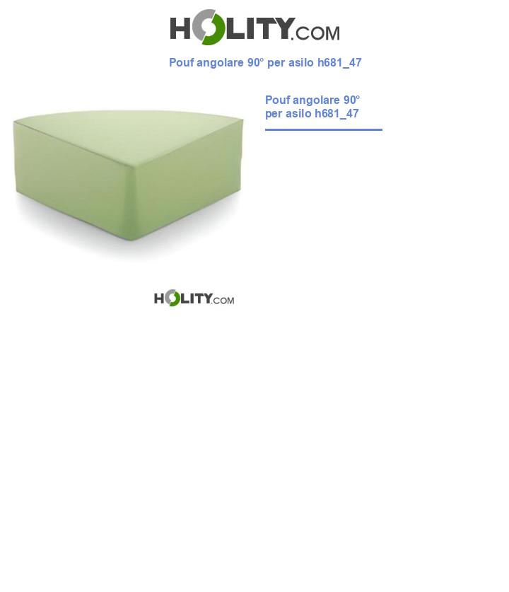 Pouf angolare 90° per asilo h681_47
