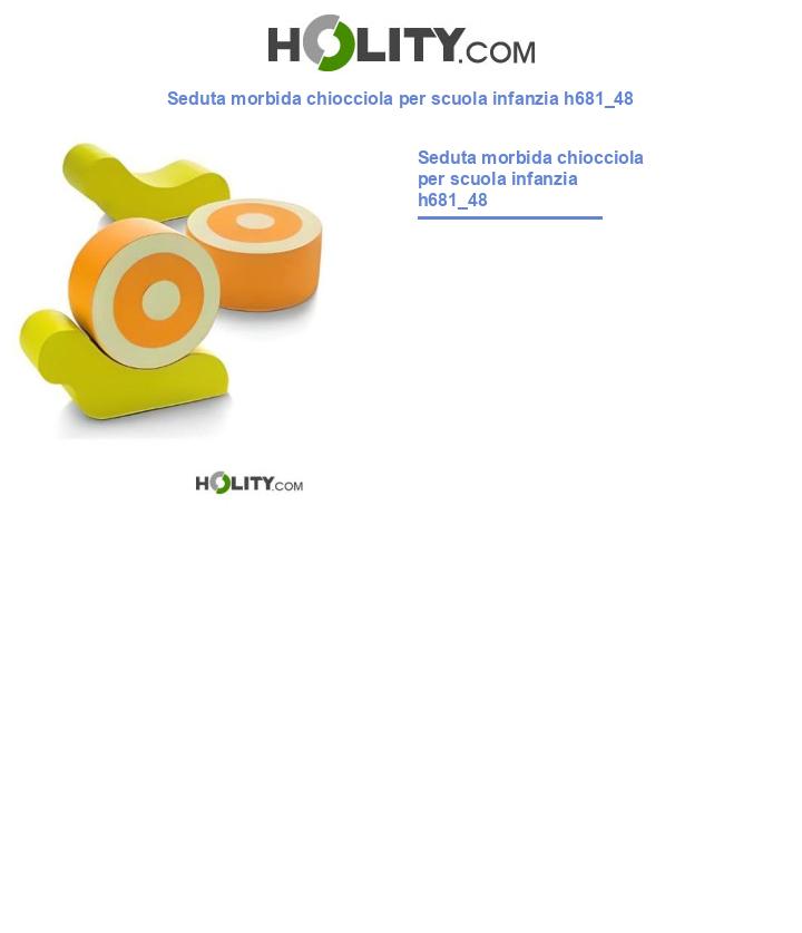 Seduta morbida chiocciola per scuola infanzia h681_48