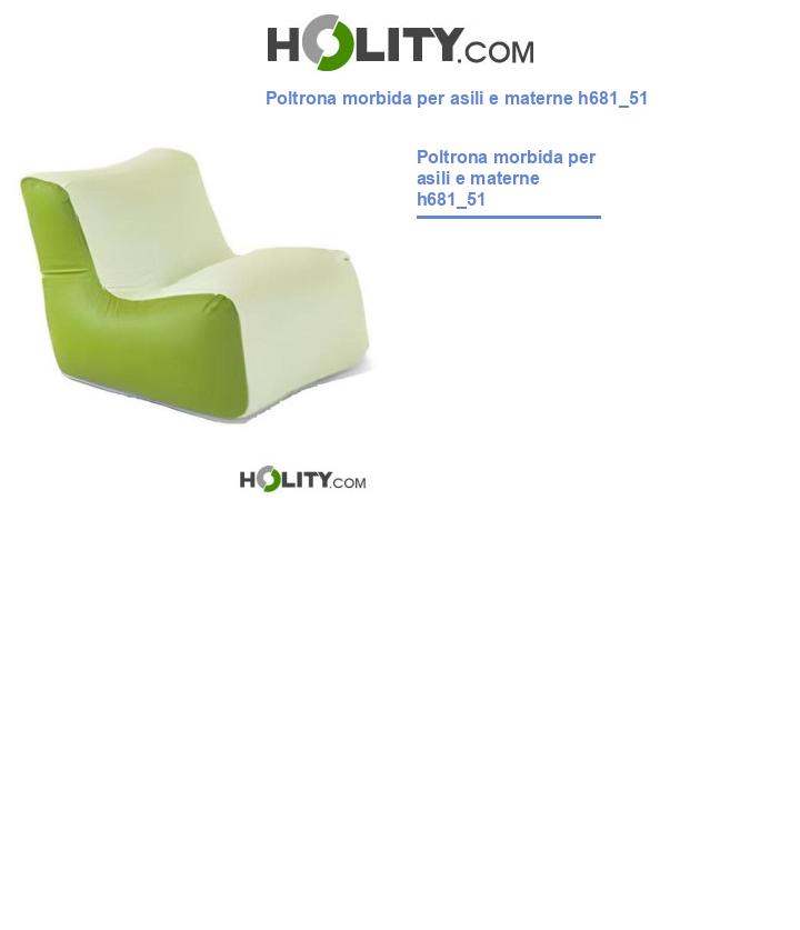 Poltrona morbida per asili e materne h681_51