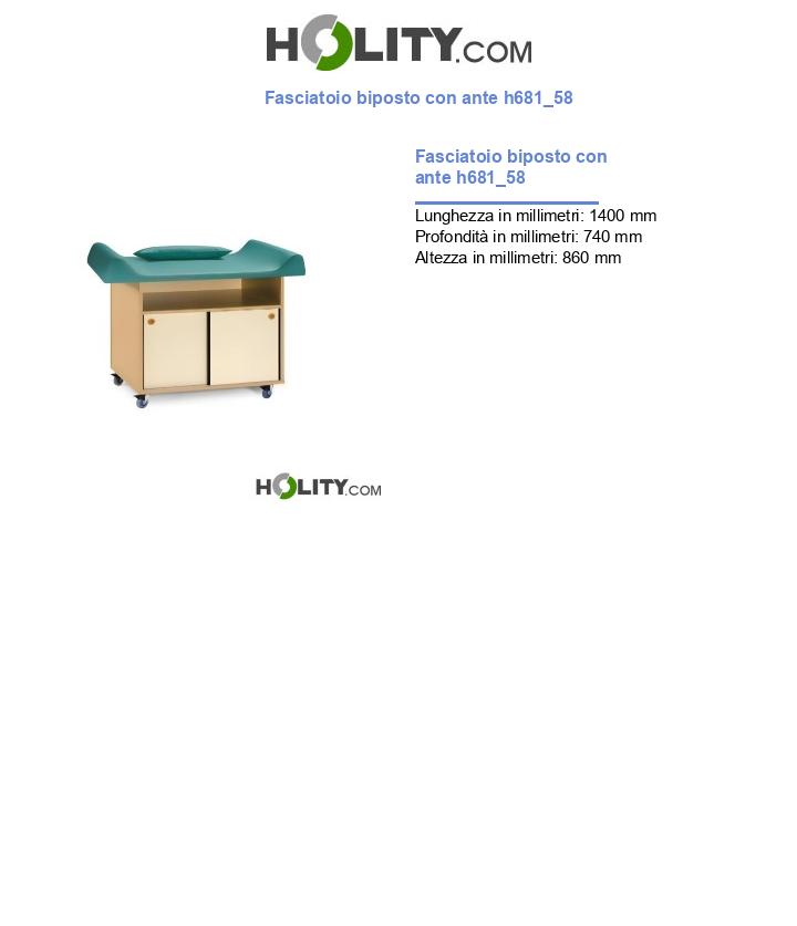Fasciatoio biposto con ante h681_58