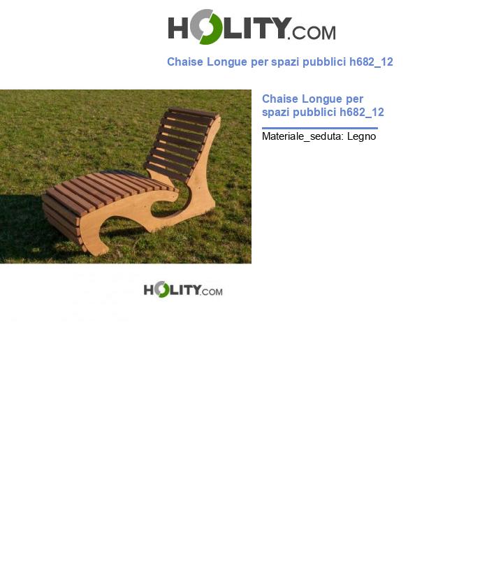 Chaise Longue per spazi pubblici h682_12