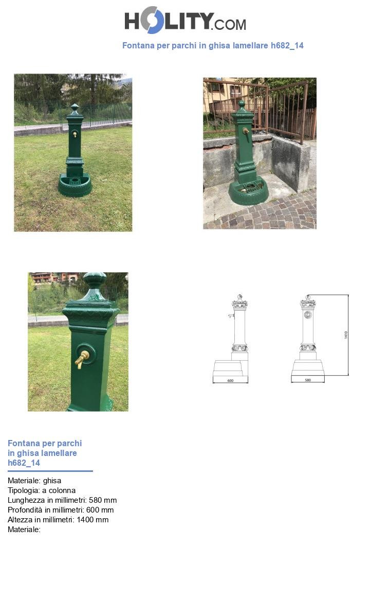 Fontana per parchi in ghisa lamellare h682_14