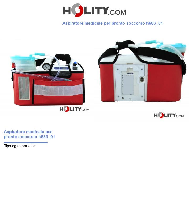 Aspiratore medicale per pronto soccorso h683_01