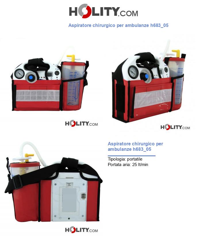 Aspiratore chirurgico per ambulanze h683_05