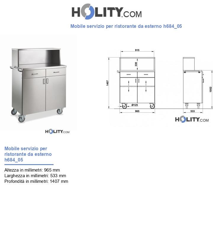 Mobile servizio per ristorante da esterno h684_05