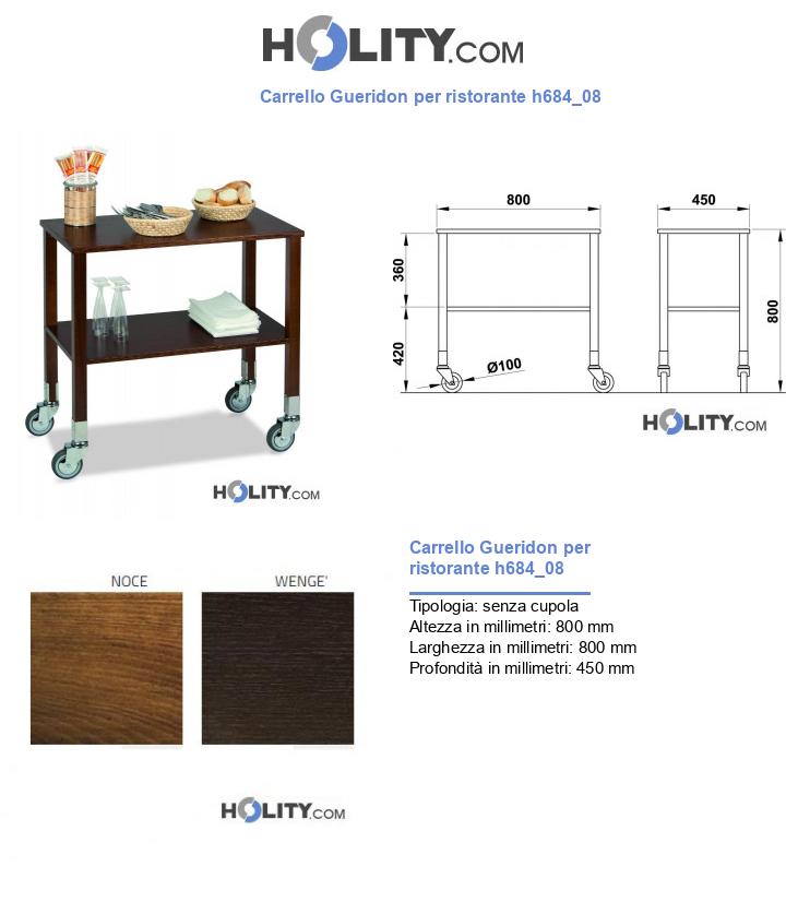 Carrello Gueridon per ristorante h684_08