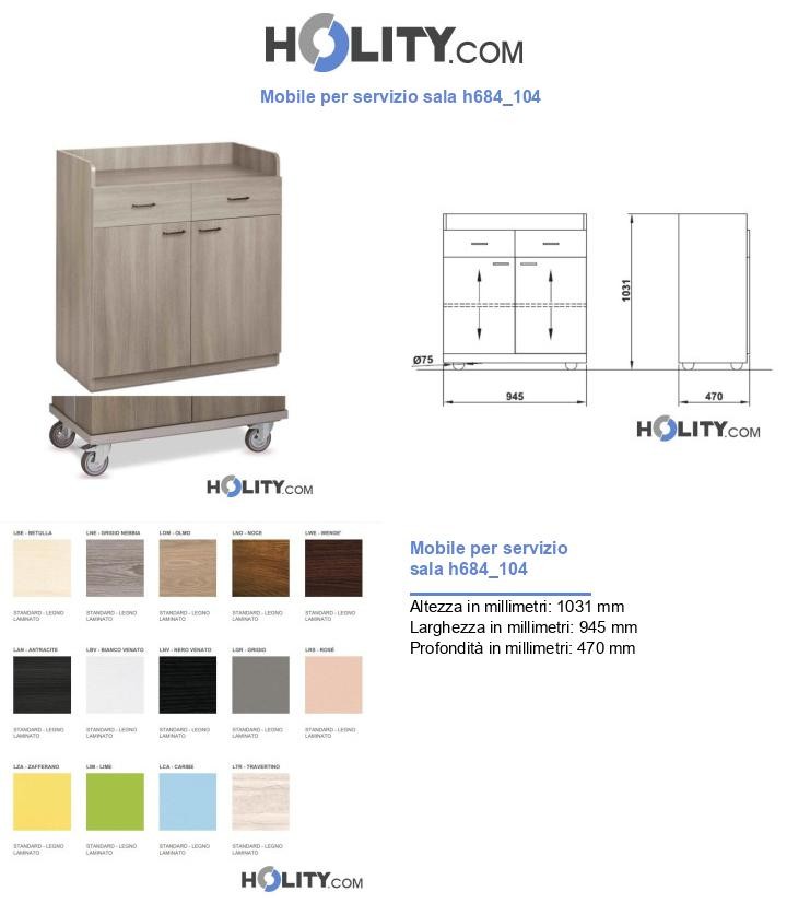 Mobile per servizio sala h684_104