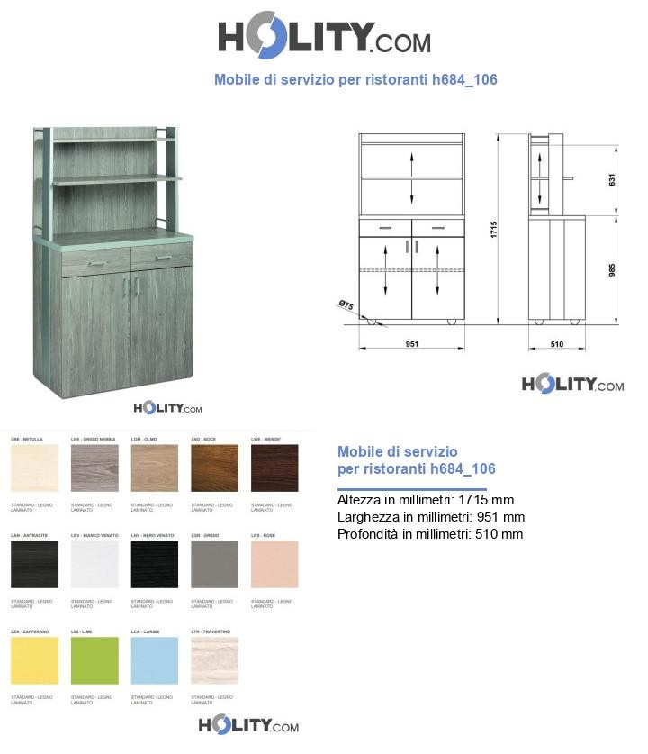 Mobile di servizio per ristoranti h684_106