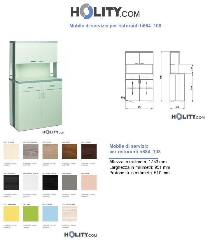 Mobile di servizio per ristoranti h684_108