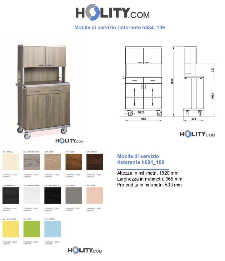 Mobile di servizio ristorante h684_109