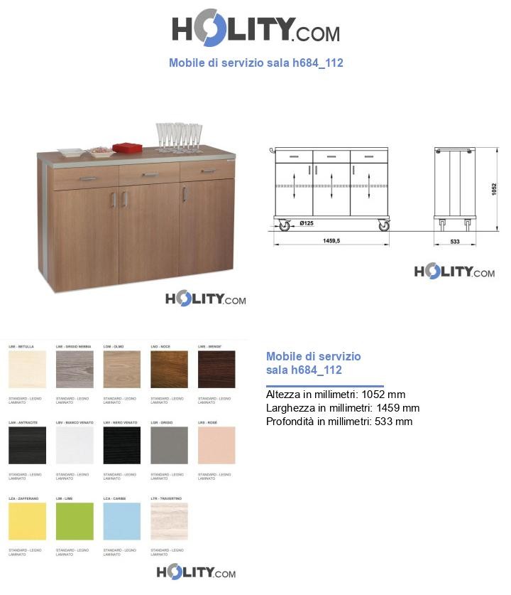 Mobile di servizio sala h684_112