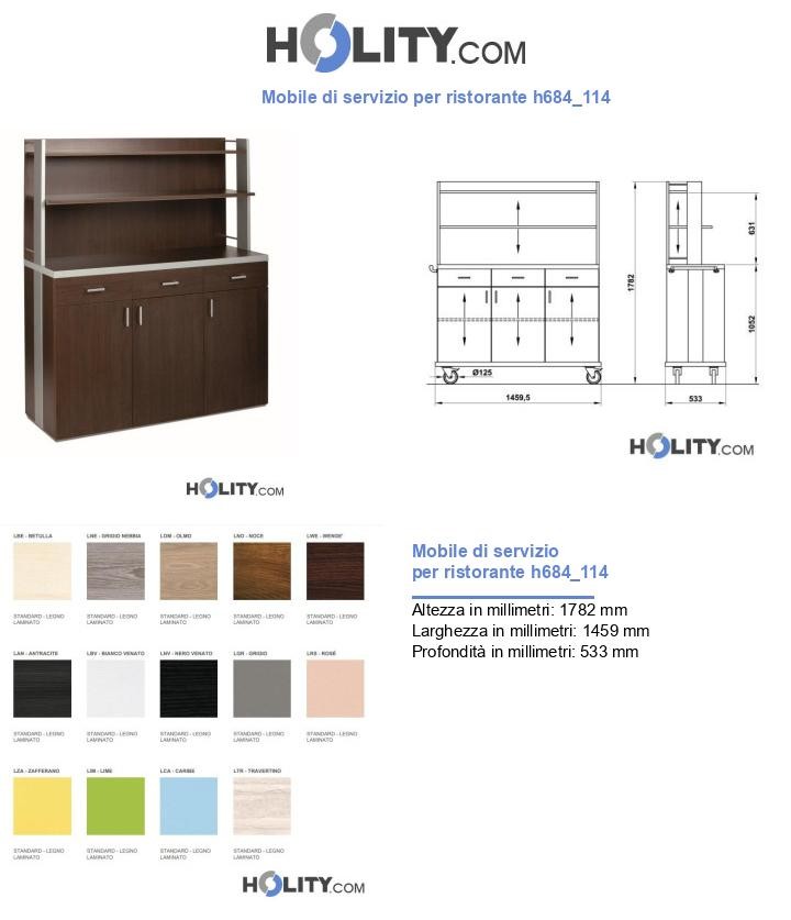 Mobile di servizio per ristorante h684_114