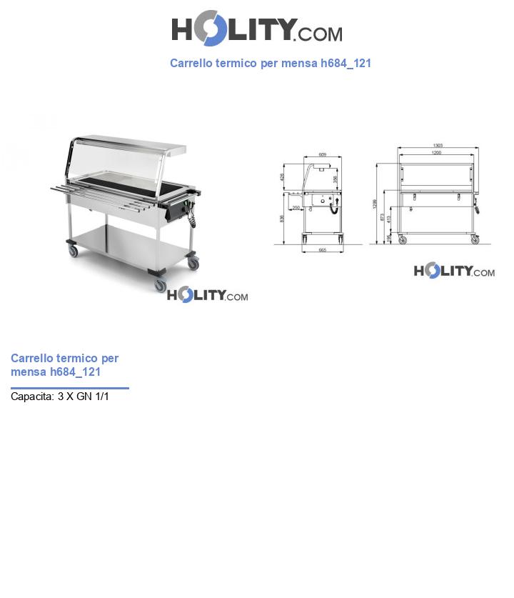 Carrello termico per mensa h684_121