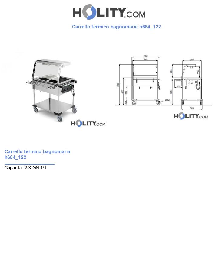 Carrello termico bagnomaria h684_122