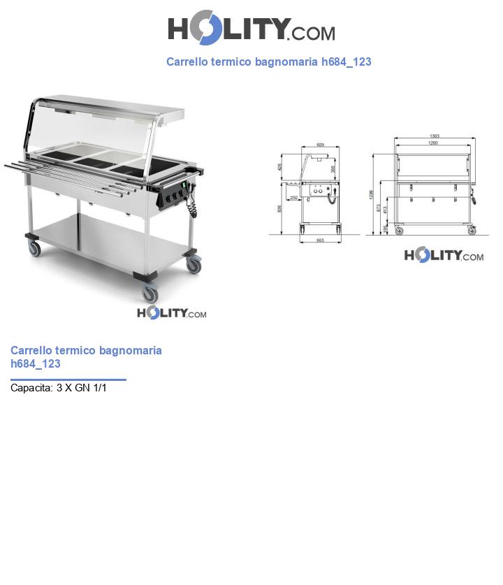 Carrello termico bagnomaria h684_123