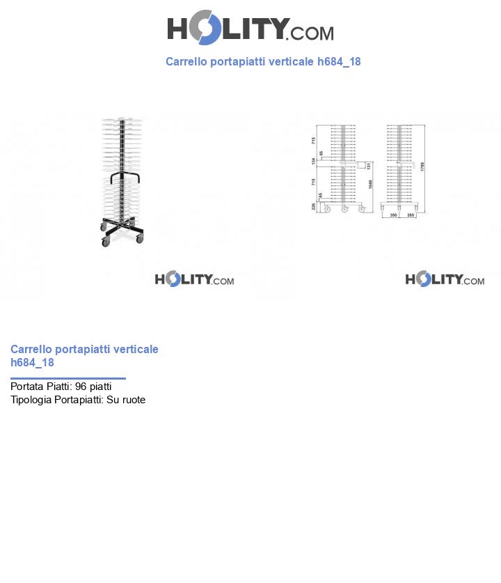 Carrello portapiatti verticale h684_18