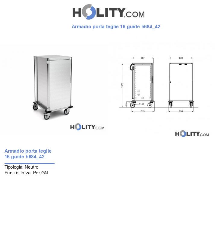 Armadio porta teglie 16 guide h684_42