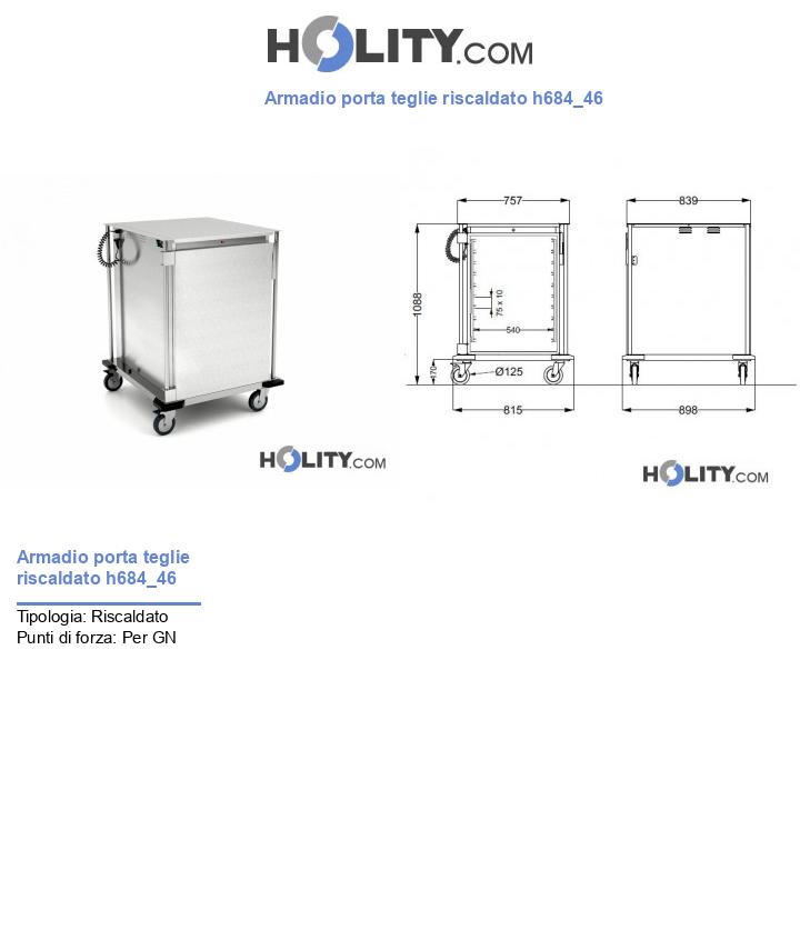 Armadio porta teglie riscaldato h684_46