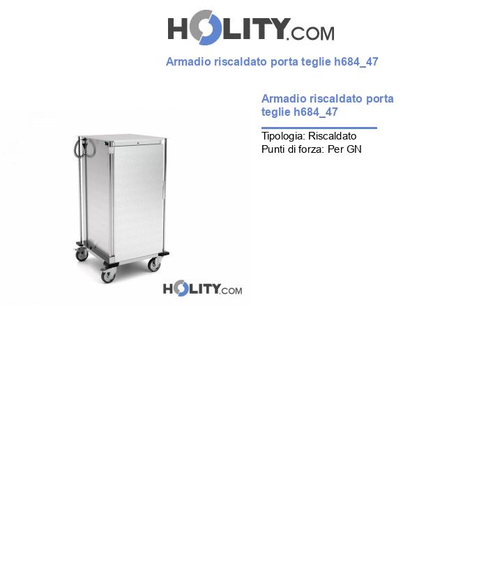 Armadio riscaldato porta teglie h684_47