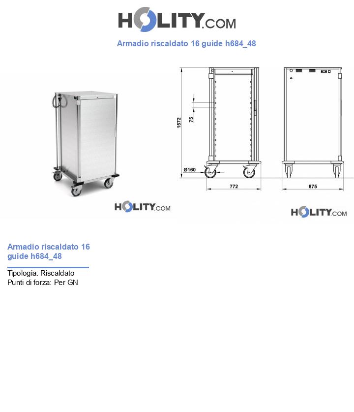Armadio riscaldato 16 guide h684_48