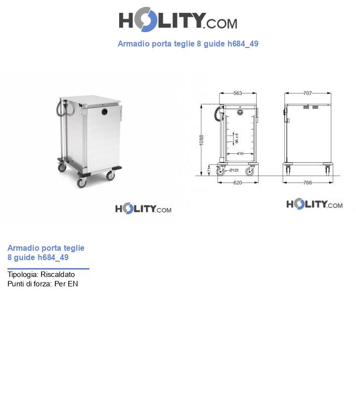 Armadio porta teglie 8 guide h684_49