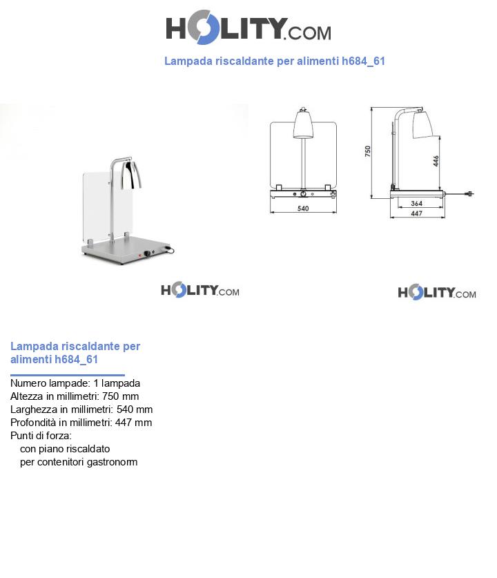 Lampada riscaldante per alimenti h684_61