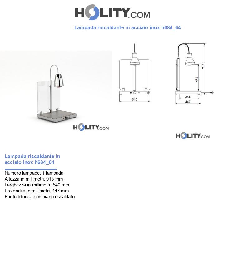 Lampada riscaldante in acciaio inox h684_64