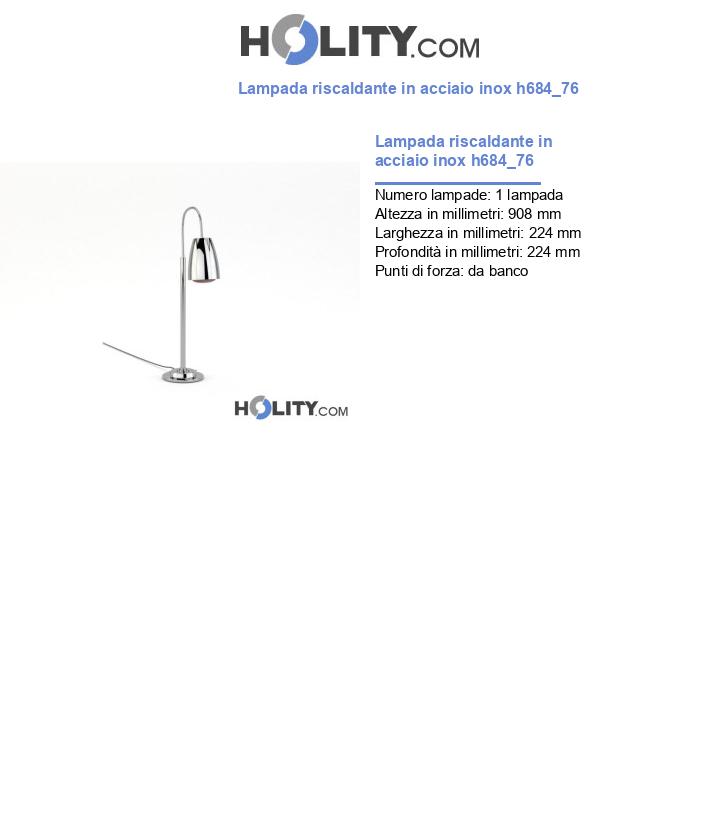 Lampada riscaldante in acciaio inox h684_76